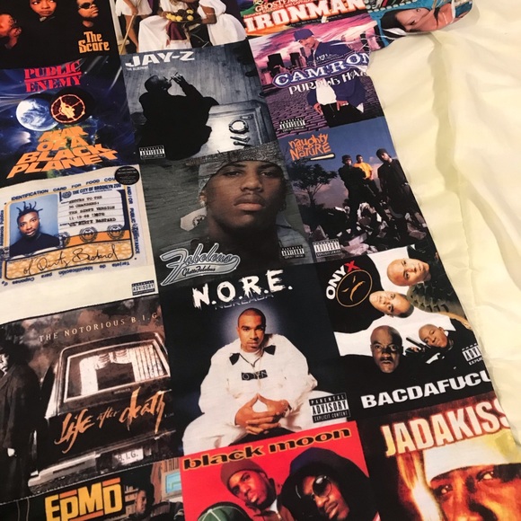 ♨️EAST COAST HIP HOP♨️ALBUM COVER COLLAGE T-SHIRT - Picture 5 of 8